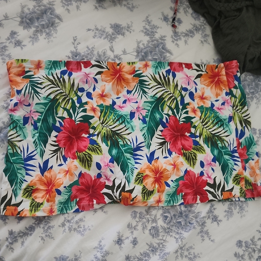Tropical Floral Print Fabric